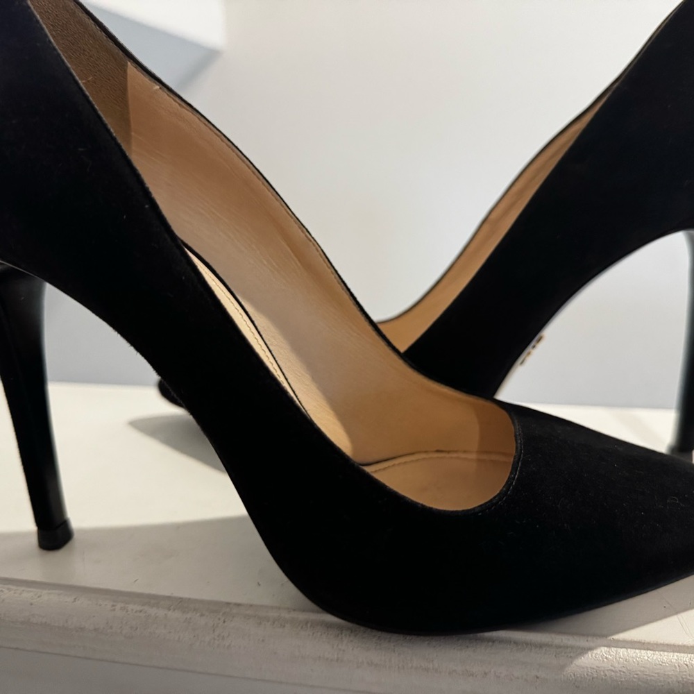 Prada Black Stiletto Heels Sleek Minimalist Design
